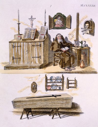 Illustration du Magazine of Garden Gems par G. van Laar, publié en 1802 - Dutch School