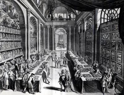 Collection de curiosités de Levin Vincent, illustration de Théâtre de Merveilles de la Nature, c.1719 - Dutch School