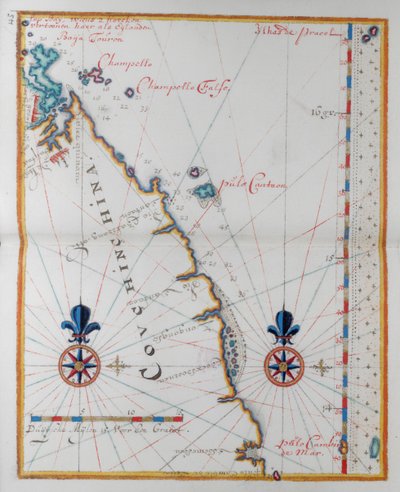 Carte de la Cochinchine, Asie - Dutch School