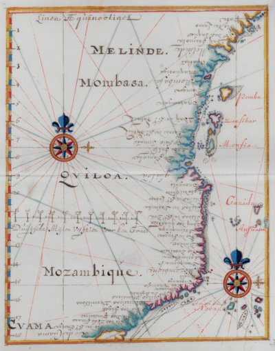 Carte de Mombasa, Afrique de l