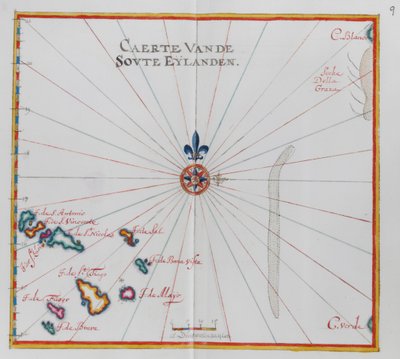 Carte des îles du Cap-Vert - Dutch School
