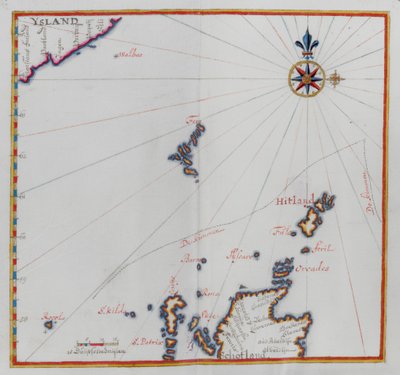 Carte des îles Shetland - Dutch School