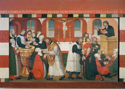 Martin Luther prêchant (détail) - Dutch School