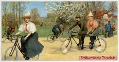 Hommes et femmes à vélo - Dutch School