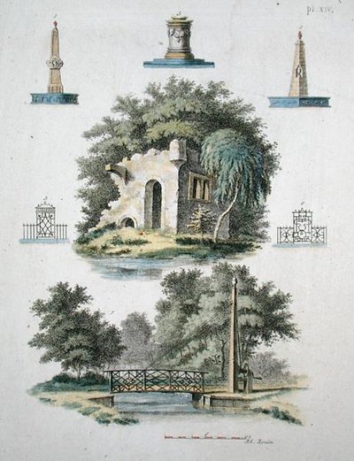 Éléments de jardin ornemental, de 