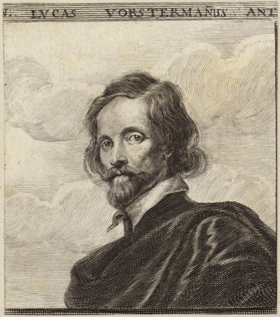 Portrait de Lucas Vorsterman - Dutch School