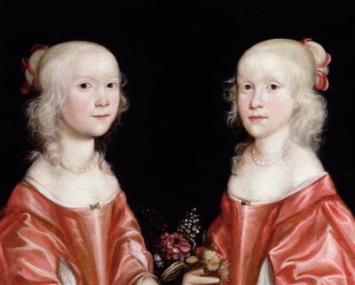 Portrait de sœurs jumelles, vers 1650 - Dutch School