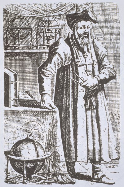 Portrait de William Postel (1510-81), de son De Universitate, Leyde, 1643, illustré dans Histoire de la Magie, publié à la fin du 19e siècle - Dutch School