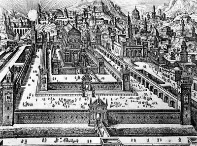 Reconstruction du Temple de Salomon, c.1700 - Dutch School