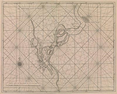 Approche fluviale de Surat, c.1726 - Dutch School