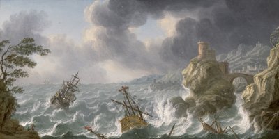 Naufrage dans une tempête au large d