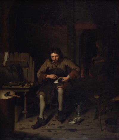 Le Cordonnier, vers 1675 - Dutch School