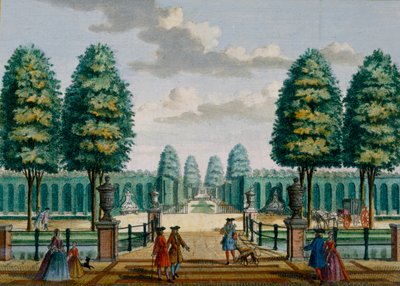 Vue de la maison vers la porte d
