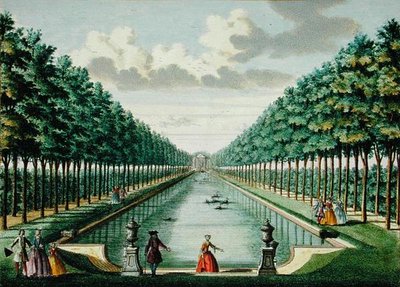Vue du pavillon et du canal, de 