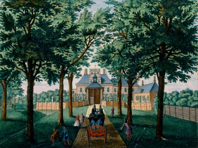 Maison Westerhout, de Het Zeganpralent Kennemerlant par Hendrick de Leth et Matthias Brouerius Van Nidek, publié vers 1700-1730 - Dutch School