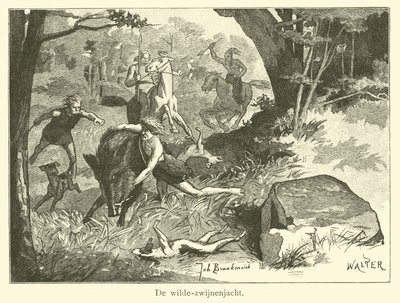 Chasse au sanglier - Dutch School