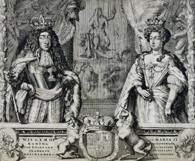 Guillaume III (1650-1702) et Marie II (1662-94), c.1688-94 - Dutch School