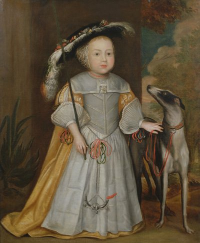 Jeune garçon et pointeur, 1650 - Dutch School