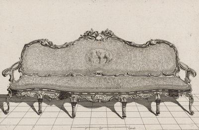 Canapé, seconde moitié du XVIIIe siècle - Duval. A. (after)