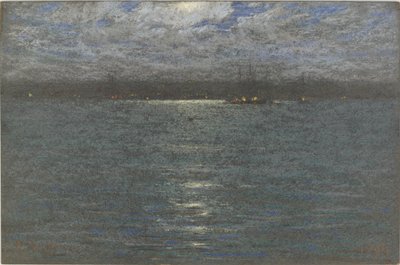 Nuit : Un port, 1894 - Dwight William Tryon