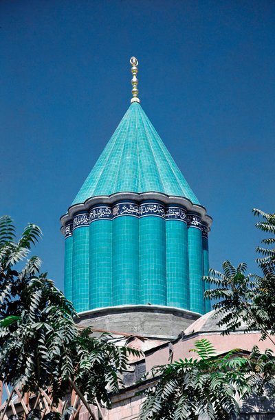 Vue du tekke (ou khanqah soufi) de Mevlana, réservé aux derviches tourneurs - Dynasty Seljuq