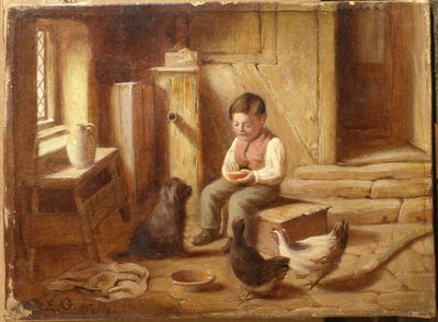 Nourrir les volailles - E.S. Greig