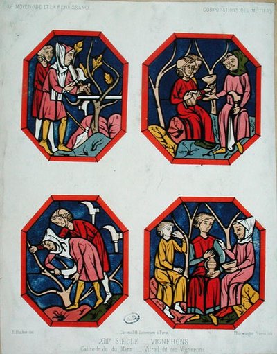La fenêtre des vignerons, gravée par les frères Thurwanger, d
