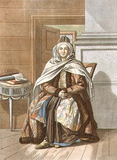 Femme tartare de Tomsk, gravé par Jegor Skotnikoff - E. (after) Karnejeff