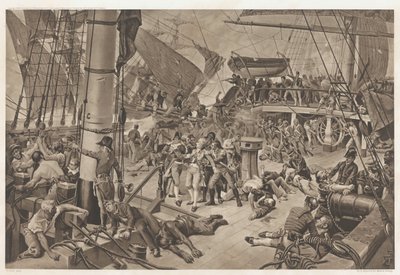 Bataille de Trafalgar, 1805 - E. Albert and Co.