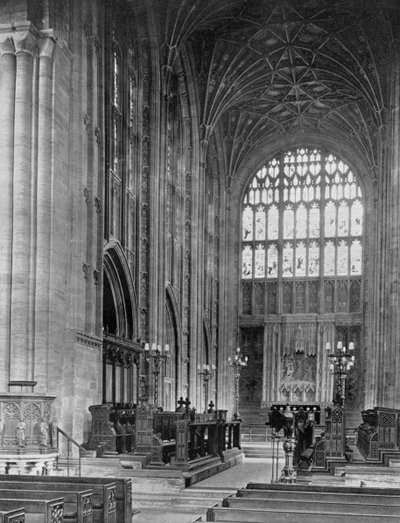 Le chœur, abbaye de Sherborne, Dorset, 1924-1926 - E. Bastard