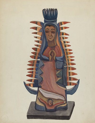 Bulto de la Vierge de Guadalupe, c. 1936 - E. Boyd
