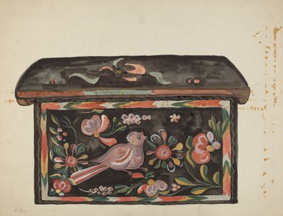 Boîte en pin indigène - E. Boyd