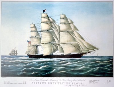 Clipper Ship Flying Cloud, 1851-1907 - E Brown Jr