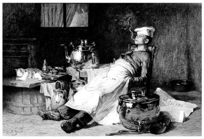 Après le travail de la journée - E Decizy
