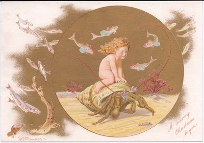 Carte de Noël victorienne d