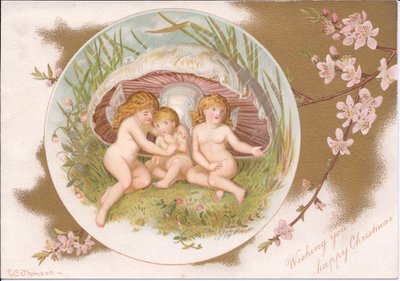 Carte de Noël victorienne d