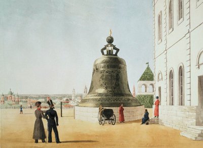 La Cloche du Tsar au Kremlin de Moscou, 1838 - E. Gilbertson