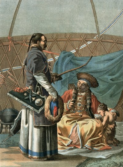 Une famille tartare, gravée par l
