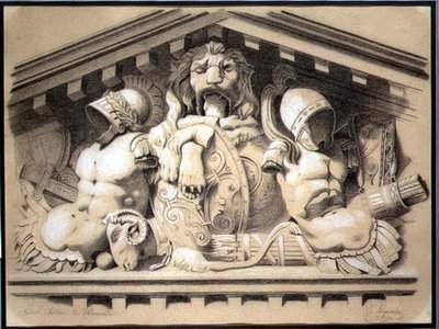 Un fronton sculptural au Louvre - E. Laquerbe