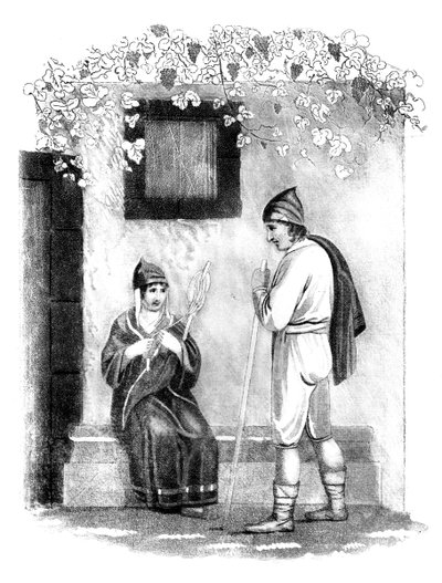 Costume des gens du pays à Madère - E Mitchell