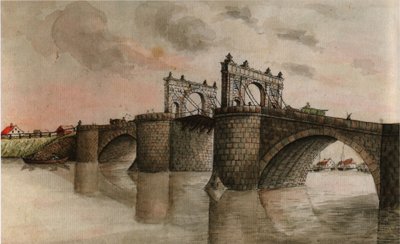 Le pont en pierre de Dorpat. Un monument de la grande restauratrice de Dorpat - E. Ph. Körber