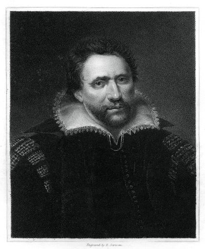 Benjamin Jonson, dramaturge, poète et acteur de la Renaissance anglaise, 1834 - E. Scriven