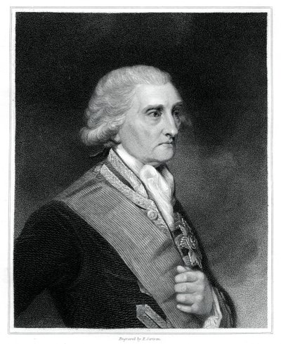 George Brydges Rodney, 1er baron Rodney, officier de marine britannique - E. Scriven