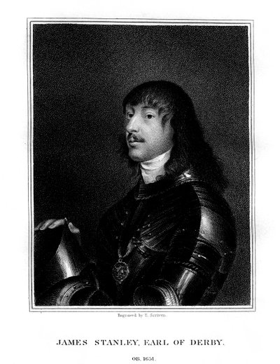 James Stanley, 7e comte de Derby, partisan royaliste, 1824 - E. Scriven