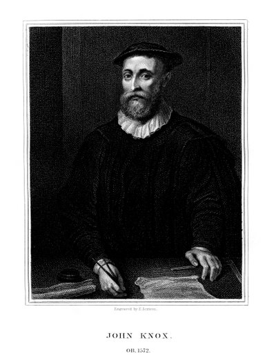 John Knox, réformateur religieux écossais, 1825 - E. Scriven