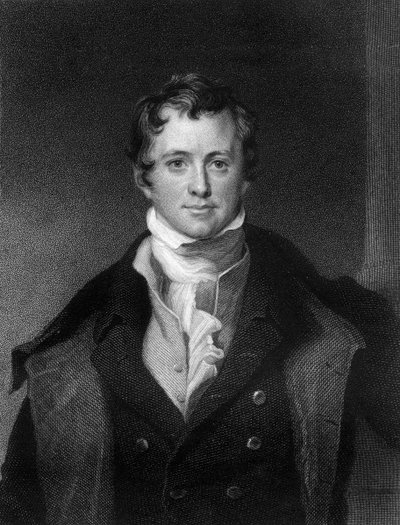Sir Humphrey Davy, chimiste et physicien cornouaillais, 1845 - E. Scriven