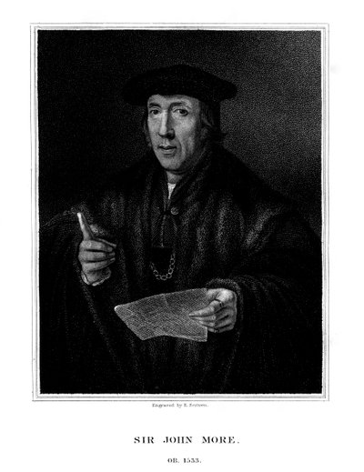 Sir John More, avocat anglais, 1826 - E. Scriven