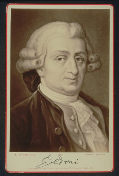 Portrait de Carlo Goldoni (1707-93) - E. after Hadler