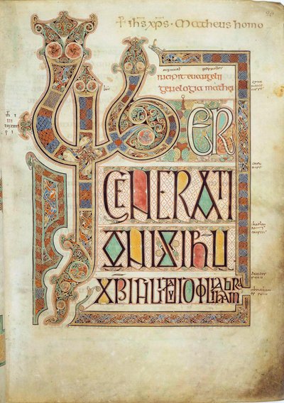 Les Évangiles de Lindisfarne, 715-721 - Eadfrith,
