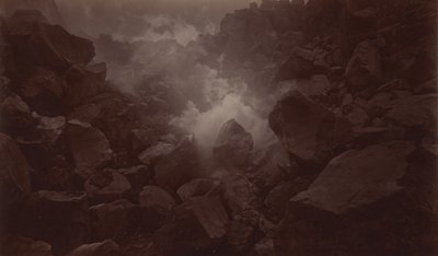 Cratère du volcan, Quetzaltenango-Guatemala, 1875 - Eadweard Muybridge